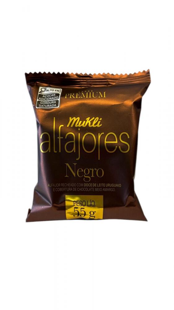 Alfajor Negro Premium Com Doce De Leite Uruguaio Mukli