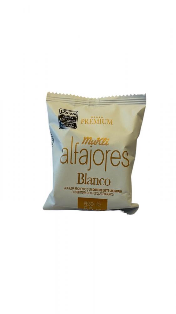 Alfajor Branco Premium Recheado Com Doce De Leite Mukli