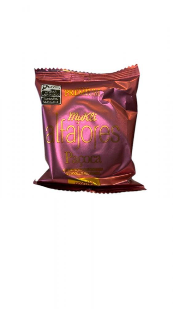 Alfajor Paçoca Premium Com Cobertura De Chocolate Mukli