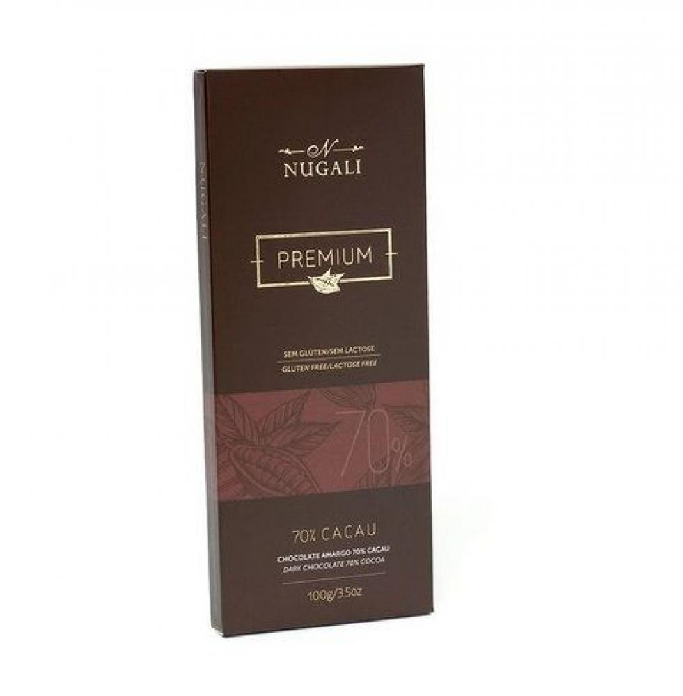 Barra De Chocolate Amargo 70% Cacau Nugali