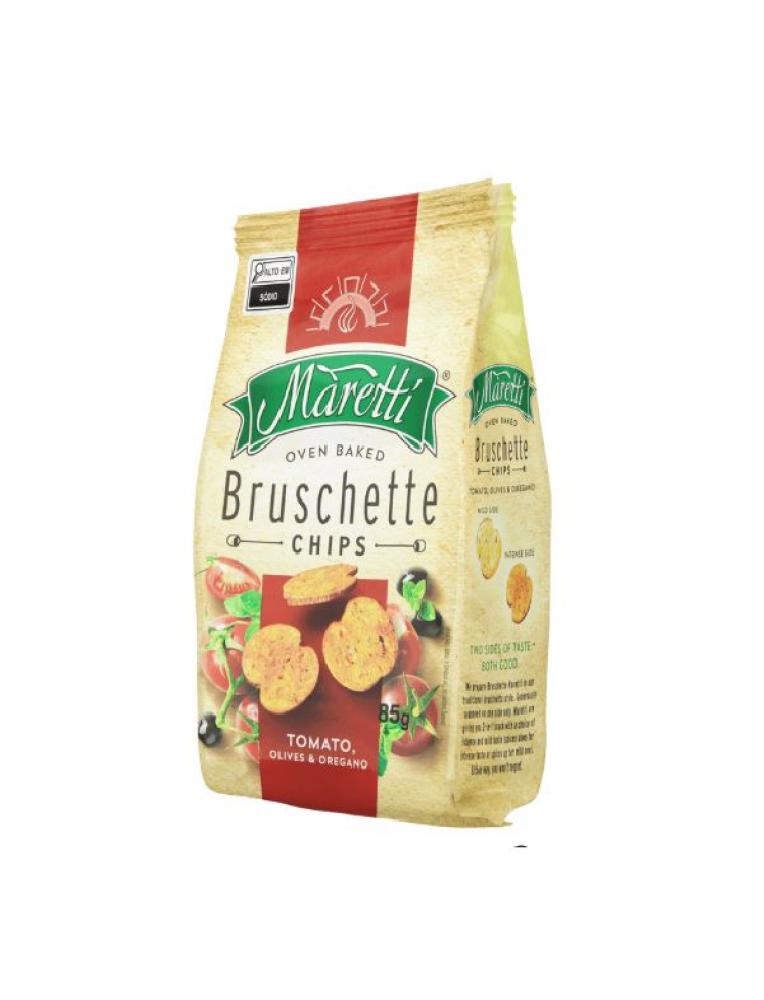 Bruschette Chips Tomato Olives & Oregano