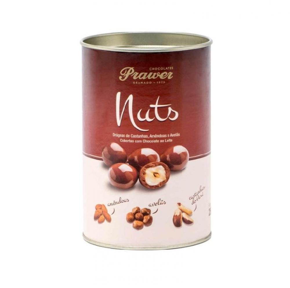 Drágeas Nuts Cobertas Com Chocolate Ao Leite