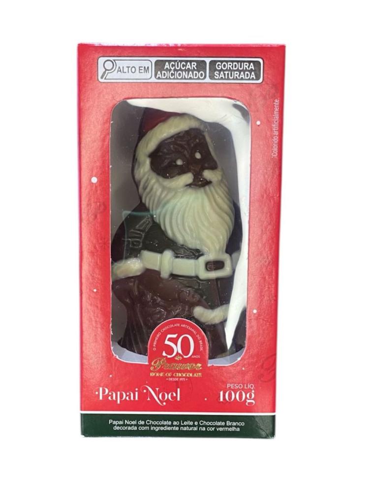 Papai Noel De Chocolate Ao Leite E Branco Prawer 100G