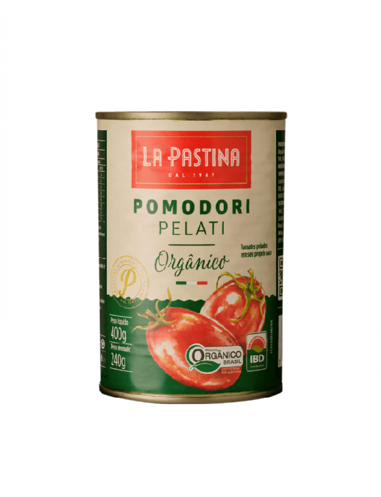 Tomate Pelati Orgânico Italiano La Pastina