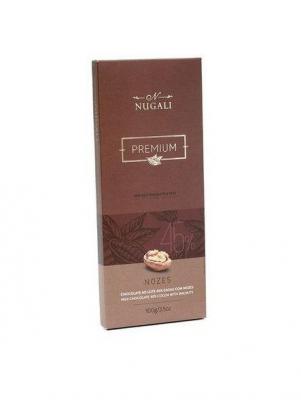Barra De Chocolate Ao Leite Com Nozes Nugali
