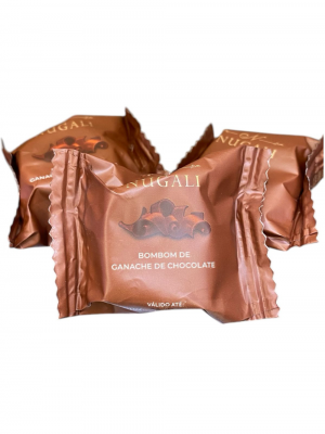 Bombom Recehado De Ganache De Chocolate Nugali