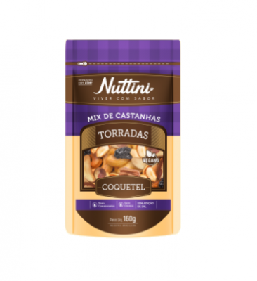 Coquetel De Mix De Castanhas Torradas Nuttini