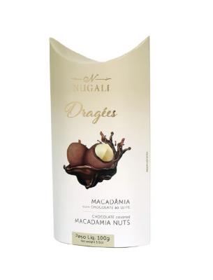 Drágeas De Chocolate Ao Leite Com Macadâmias Nugali