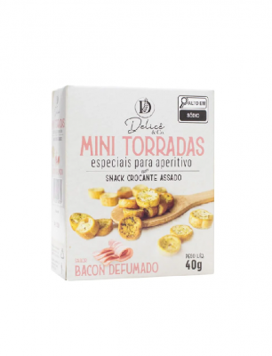 Mini Torrada De Bacon Defumado Delicê
