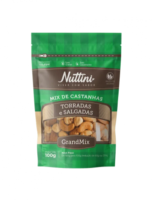 Mix De Castanhas Torradas Nuttini