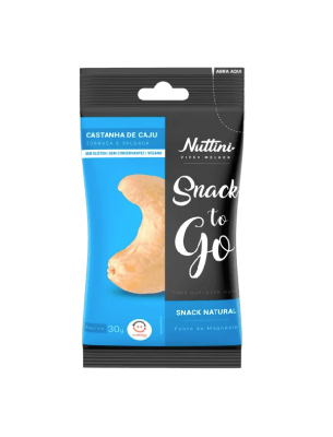 Snack De Castanha De Caju Nuttini