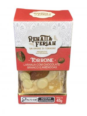 Torrone Premium De Laranja Com Chocolate Branco Renatta Ferian